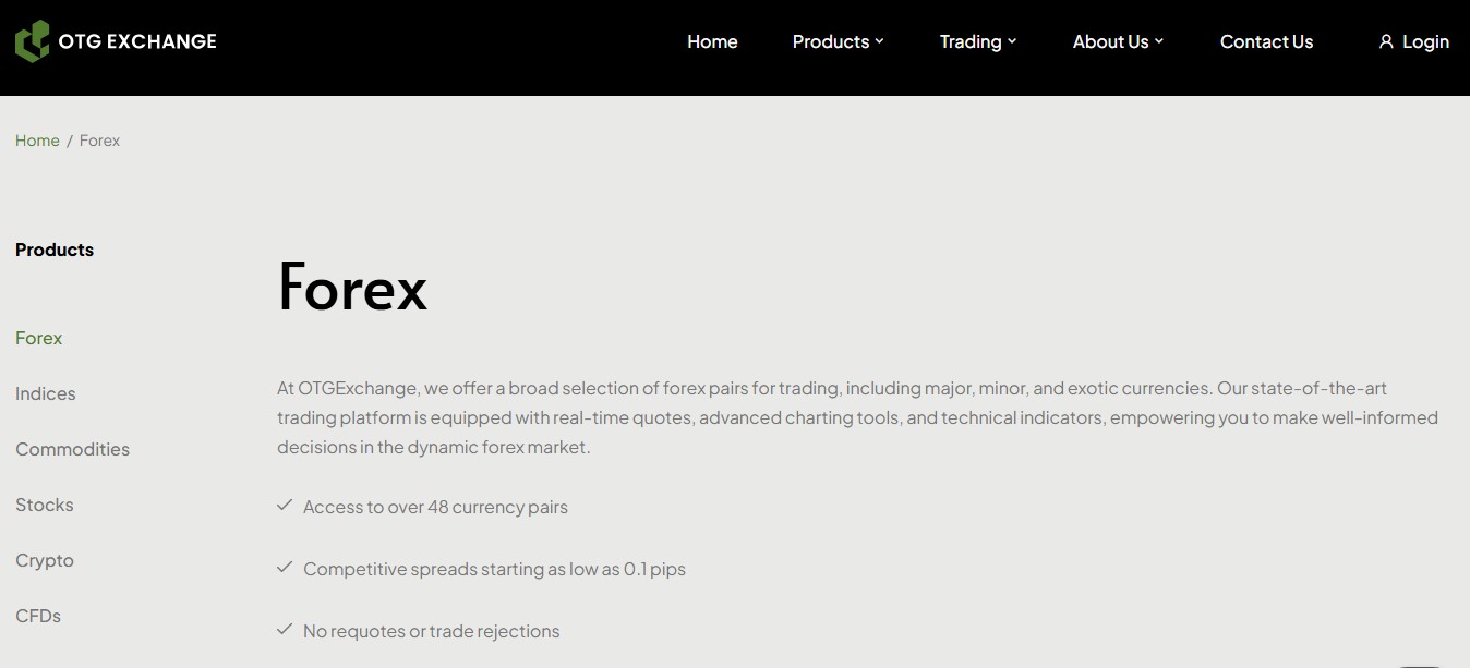 OTG Exchange Assets OTG Exchange Assets