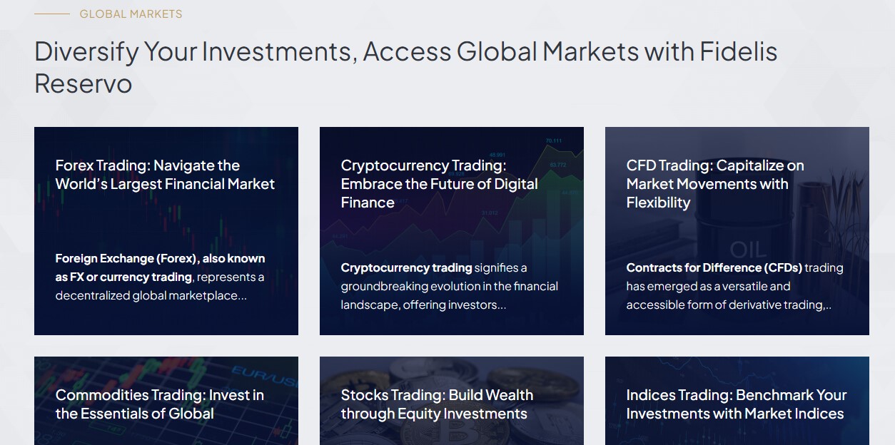 Fidelis Reservo Assets Fidelis Reservo Assets