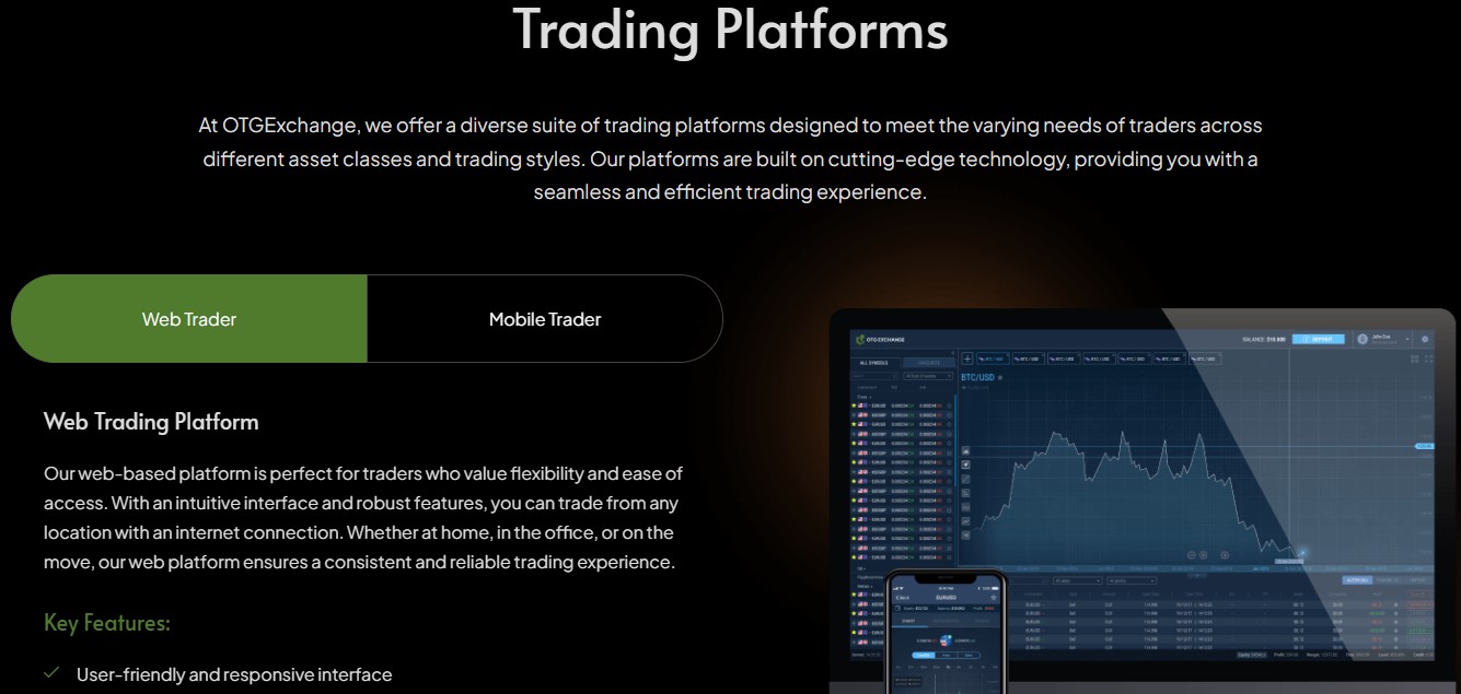 OTG Exchange Trading Platform OTG Exchange Trading Platform
