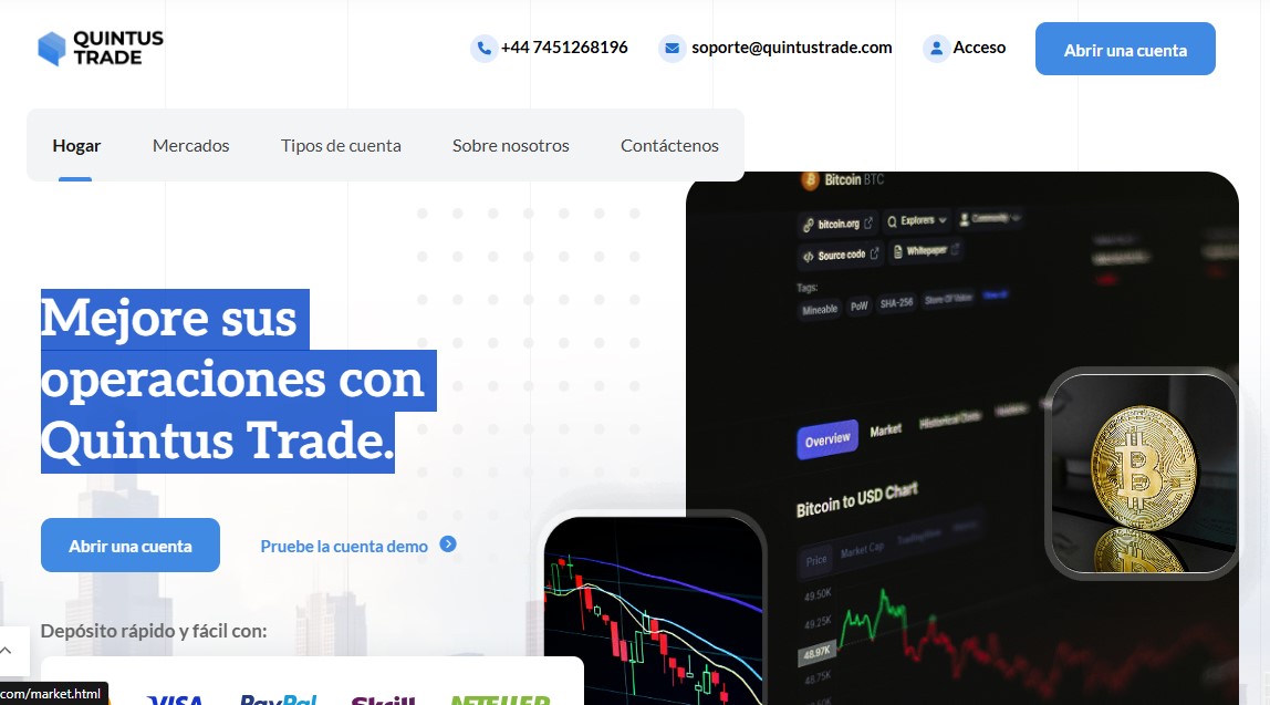 Quintustrade Homepage Quintustrade Homepage